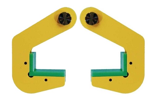 [3 TPH] TPH3 Pijphaakset ( 2 stuks )met kunstof bek  3ton Dmax=40mm per paar