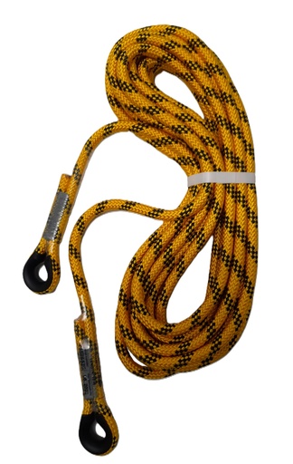 [HMC-L200-30] HMC-L200-30 Vanglijn 12mm-30mtr  kernmanteltouw b/z kous