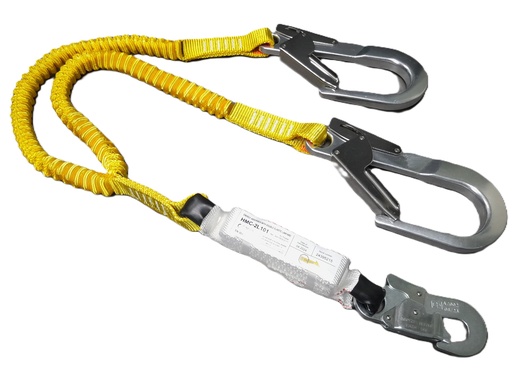 [HMC-2L101+haak] Verbindingssplitslijn stretch 2mtr e/z 2x steigerhaak a/z haak