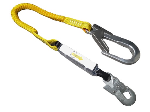 [HMC-1L101+haak] Verbindingslijn stretch 2mtr - e/z steigerhaak a/z haak